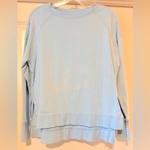 SWEATY BETTY AFTER CLASS CROPPED SWEATSHIRT Sky Blue Size XS